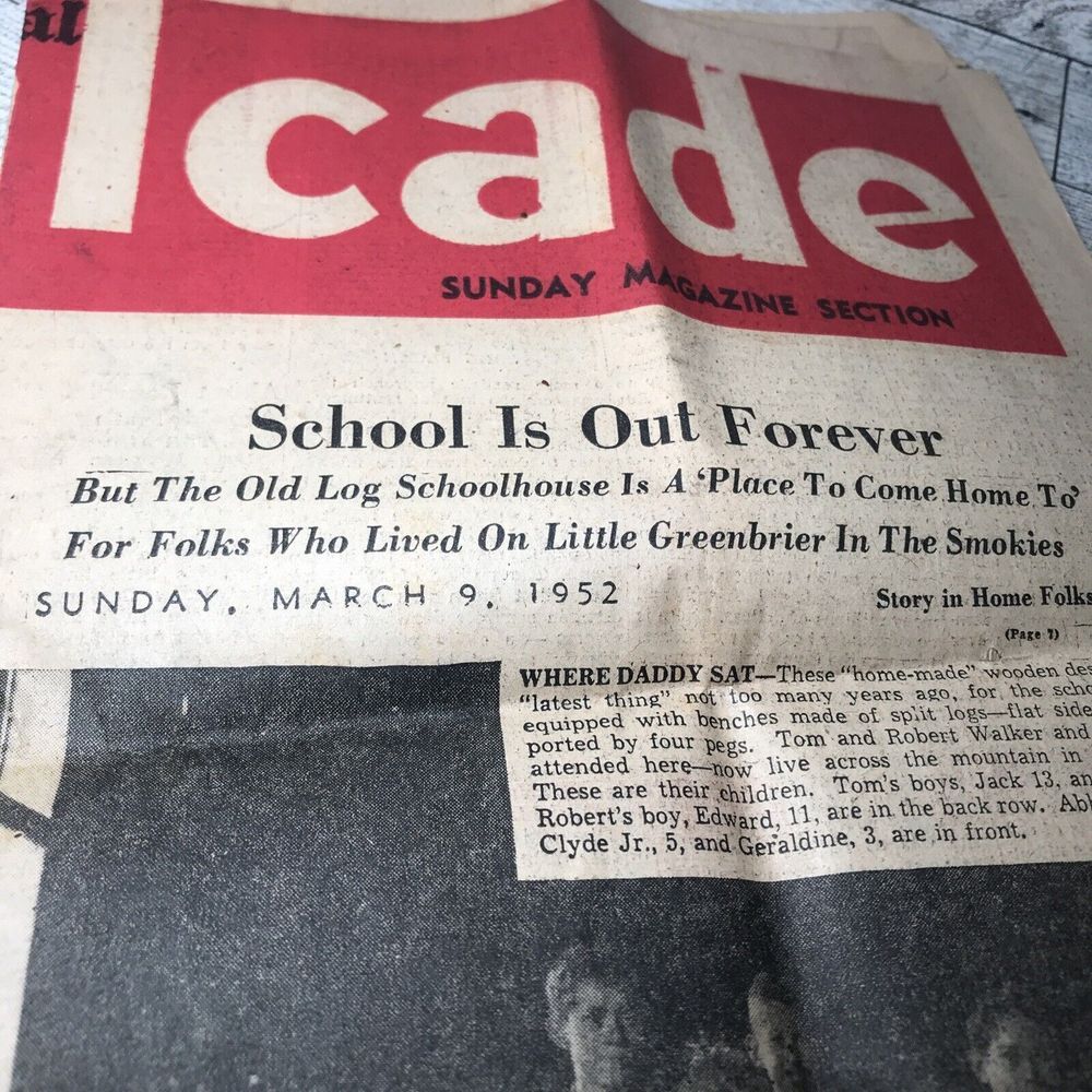 Vintage The Knoxville Journal March 9 1952 Sunday Ephemera‎ Memorabilia Souvenir - Picture 3 of 15